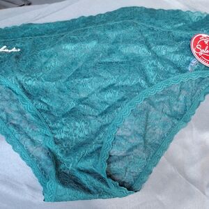 Splendies Lace Bikini Briefs in Teal - Women Intimates & Sleepwear